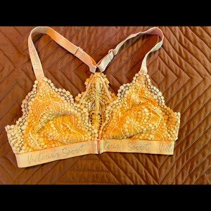 Orange Victorias Secret lace bralette